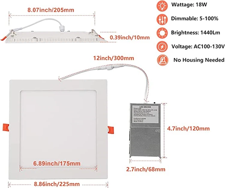 square recessed light square recessed light