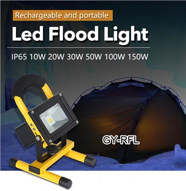Hordozható Flood Light újratölthető