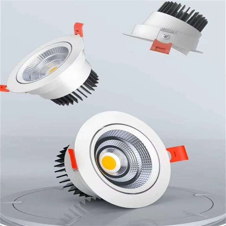 Non-flicker Full Spectrum Aluminum LED COB Recessed Downlight high quality
