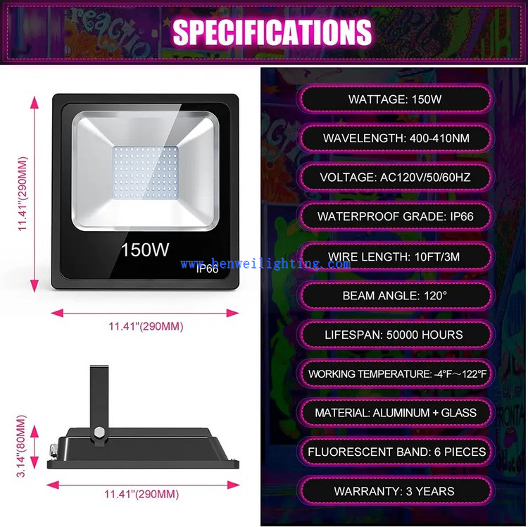 UV Party Flood Light 4 UV Party Flood Light 4