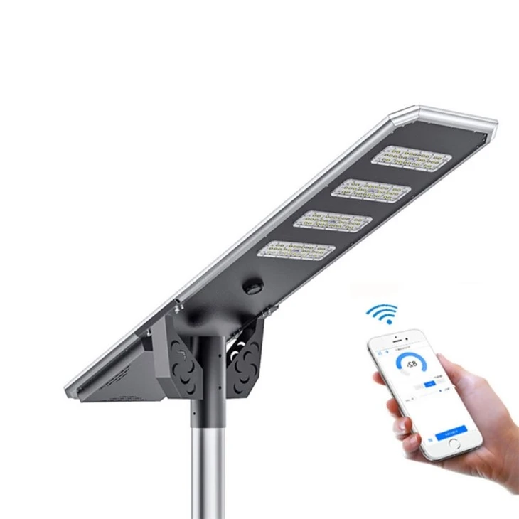 Solar Panel Street Light Pole